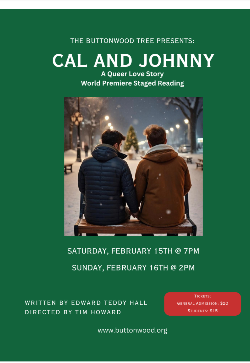 Cal & Johnny: A Play By Teddy Edward Hall